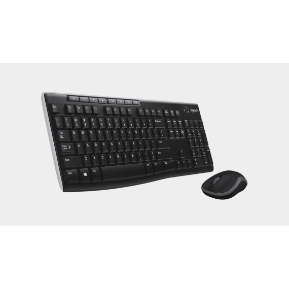 Kit Tastiera e Mouse Logitech MK270 920-004511 wireless USB Nano Receiver, mouse comodo e compatto