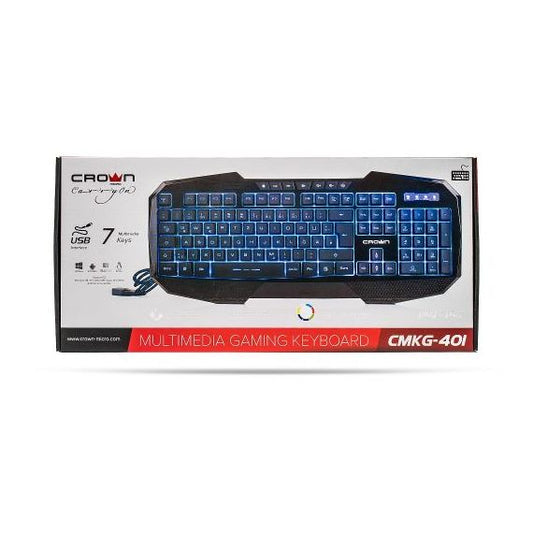 401 - Tastiera Gaming multimediale con 7 retroilluminazioni LED
