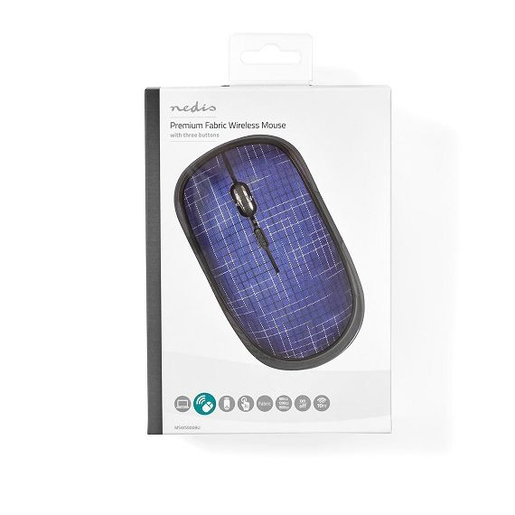 MSWS500BU - Mouse Wireless 3 pulsanti 1600 DPI Blu