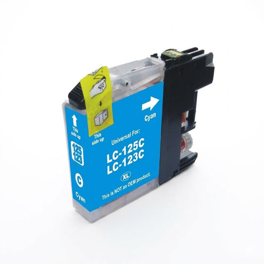 CARTUCCIA LC123 CIANO COMPATIBILE PER BROTHER 20MLfor DCP-J4110W,J752DW,MFC-J4410,J4510 LC-123 CAPACITA 10ML