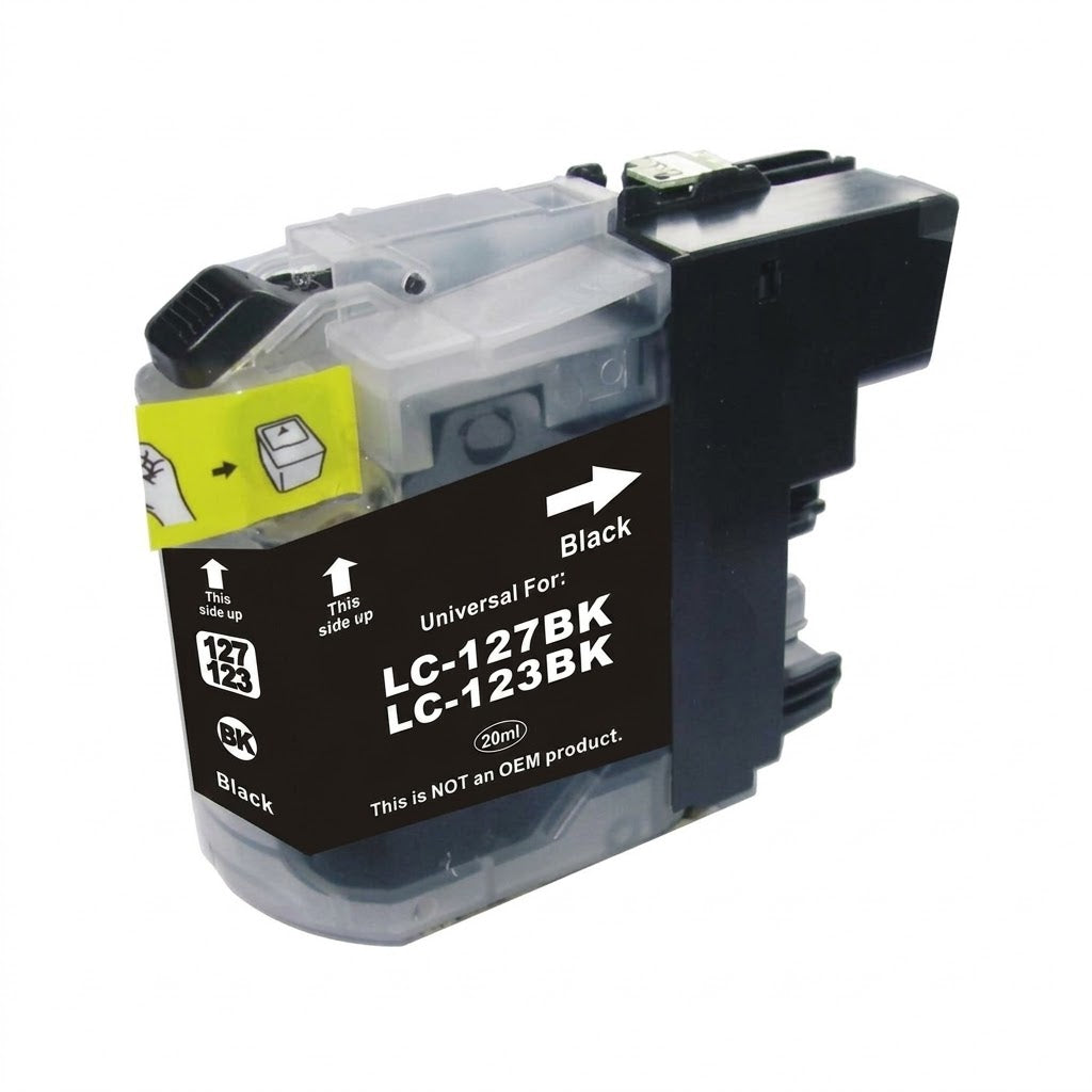 CARTUCCIA LC123 NERA COMPATIBILE PER BROTHER 20MLfor DCP-J4110W,J752DW,MFC-J4410,J4510 LC-123 CAPACITA 20ML