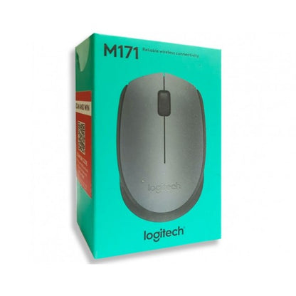 Mouse Logitech WL M171 wireless 2,4 GHz nero/nero 910-004424 - uso ambidestro - 2 tasti + rotella - 1000dpi 3,5x6,1x9,7cm