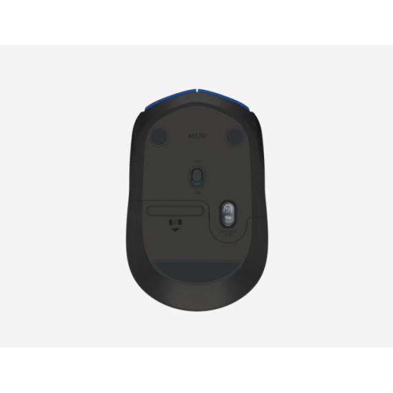 Mouse Logitech WL M171 wireless 2,4 GHz nero/nero 910-004424 - uso ambidestro - 2 tasti + rotella - 1000dpi 3,5x6,1x9,7cm