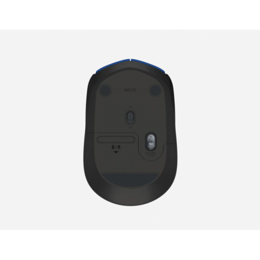 Mouse Logitech WL M171 wireless 2,4 GHz nero/nero 910-004424 - uso ambidestro - 2 tasti + rotella - 1000dpi 3,5x6,1x9,7cm