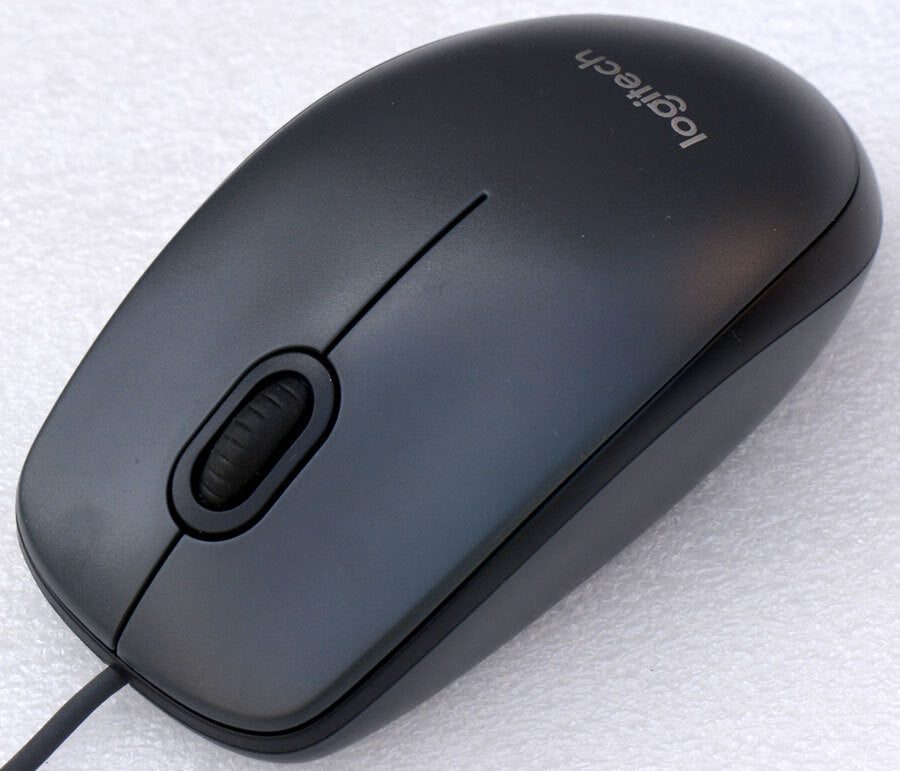LOGITEC MOUSE M90 LOG BLACK CON FILO USB
