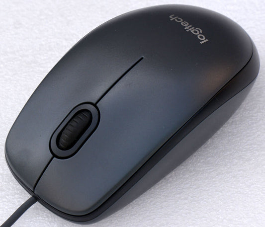 LOGITEC MOUSE M90 LOG BLACK CON FILO USB
